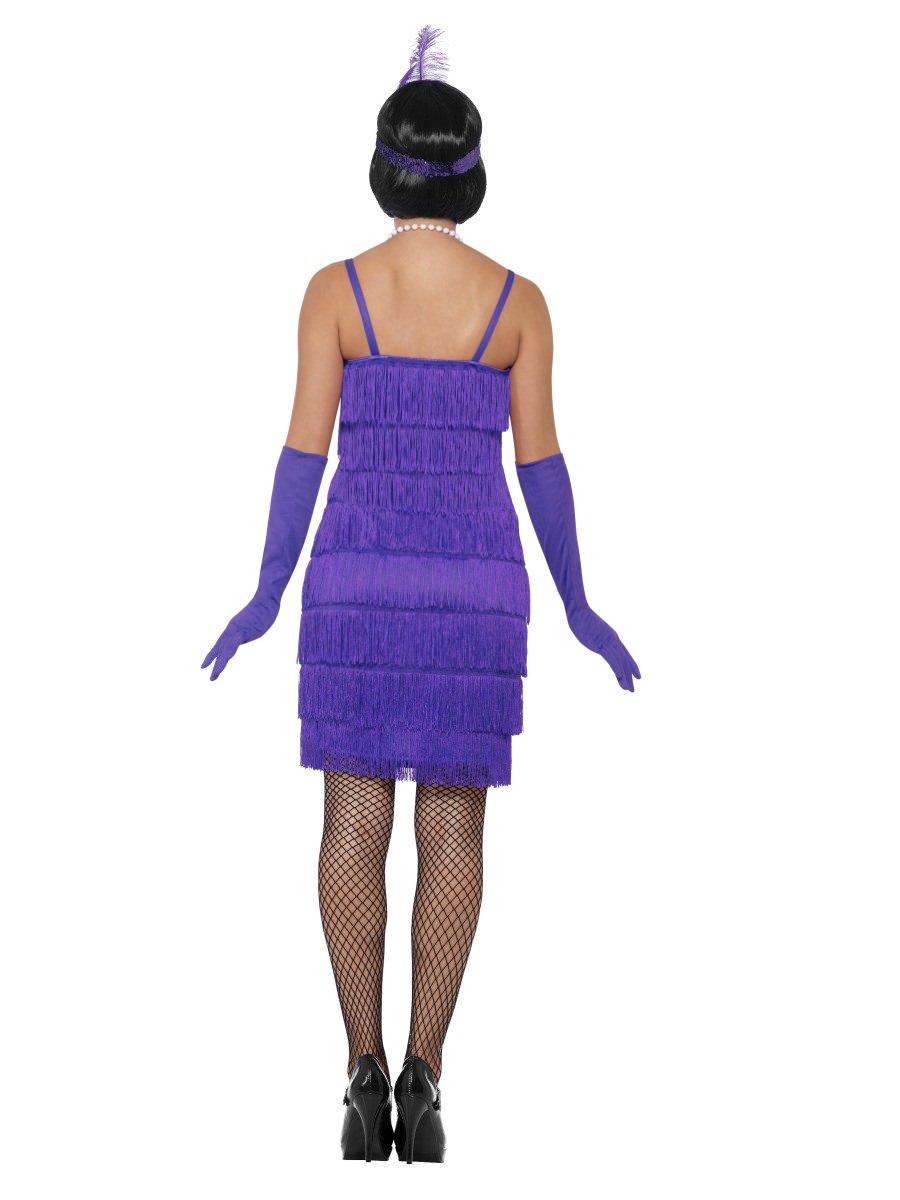 Flapper Costume, Purple, with Short ...